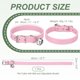 thumbnail image 2 of Collar para perro Uxcell con campana hebilla ajustable de cuero PU collares para perros 16" rosa, 2 of 7