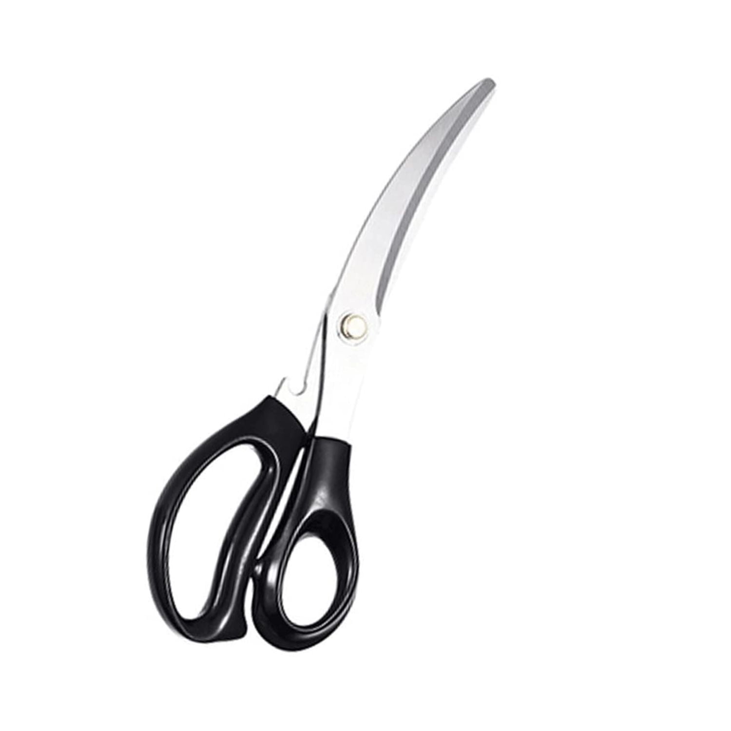 Disparo - Tijeras Grandes Curvas Multiuso Acero Mango Negro 24cm