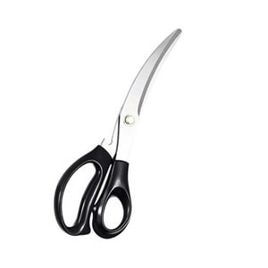 Disparo - Tijeras Grandes Curvas Multiuso Acero Mango Negro 24Cm