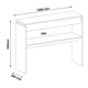 thumbnail image 3 of RODLER MESA ARRIMO CRETA NEGRO 100 X30 X 78, 3 of 3