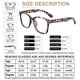 thumbnail image 5 of Gafas de Lectura AEZUNI Oversize Cuadradas Demi 6.00, 5 of 8