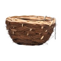 Ioensy - Casa Para Pájaros Colgante, Nido De Bambú Tejido A Mano Para Pájaros, Arrendajos Azules, Loros Y Pájaros Azules