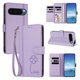 thumbnail image 2 of Funda Cartera Trébol para Google Pixel 9 5G con Ranuras Tarjetas y Carga Inalámbrica Morado claro, 2 of 6