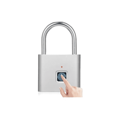 Genérico - Candado Inteligente Con Huella Dactilar Sin Llave, Gris