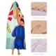 thumbnail image 4 of Sheriff Labrado Manta Capa con Capucha Anti-Bolitas, Manta de Lana Ártica Suave, Manta Portátil de Felpa Ligera y Lujosa, Poncho para Siesta en Casa y Oficina, 100*130cm, 4 of 6