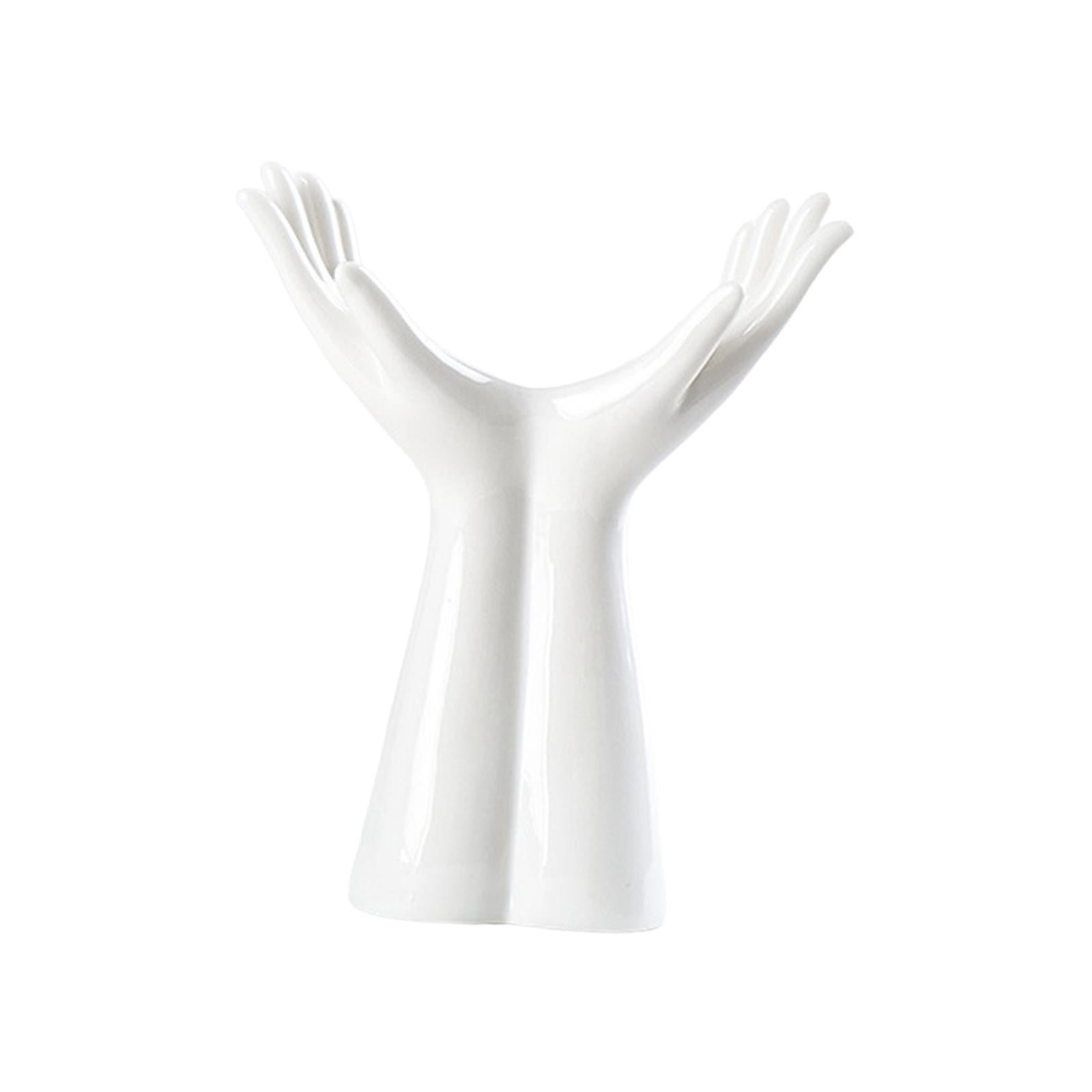 Bothyi - Maceta De Cerámica Con Cuerpo Humano, Jarrón De Mano Para Sala De Estar, Pasillo, Fiesta De Boda, 19x15,5 Cm