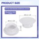 thumbnail image 2 of Uxcell 3 piezas PP Tapa de Agujero de Pared de Aire Acondicionado 2.4" (60mm) Ajuste para Agujero de 2.4-2.7" Blanco, 2 of 6