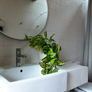 Vadell Home - Enredadera Colgante Con 104 Hojas Verdes-Amarillas De 60 Cm