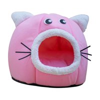 Ioensy - Tienda De Campaña Para Gatos Con Fondo Antideslizante Para Gatos Y Perros Pequeños Al Aire Libre Hogar Rosa Xl