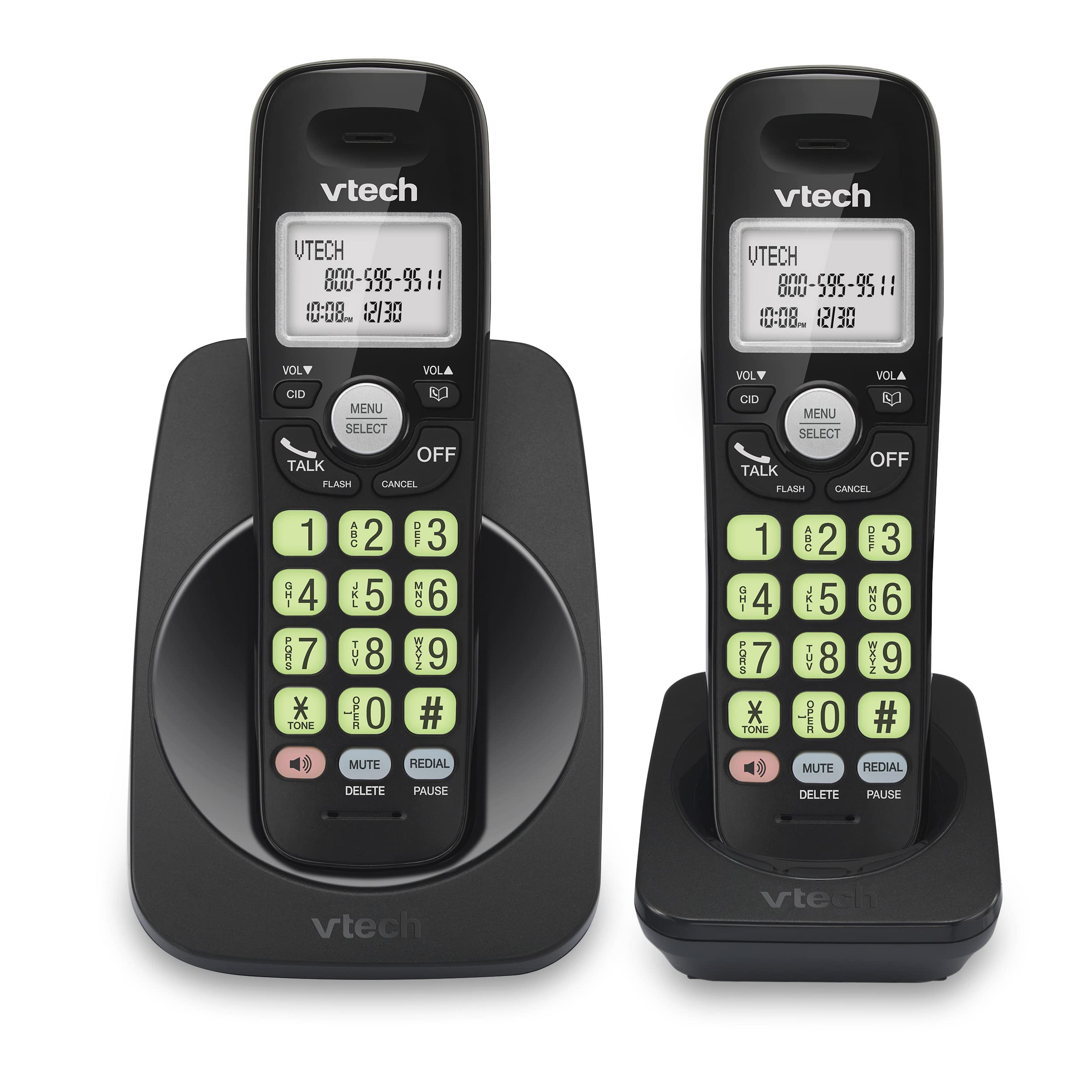 Teléfono Inalámbrico Vtech Vg131-21 Dect 6.0 De 2 Auriculares Con Bluetooth