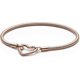 thumbnail image 1 of Pulsera Pandora Moments Heart Closure Snake Chain, 1 of 2