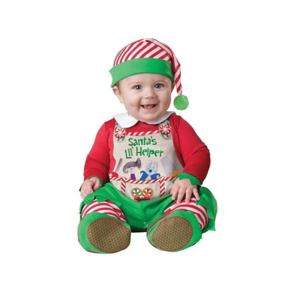 Disfraz Pequeño Ayudante De Santa 1 A 2 AÑOS