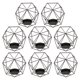 thumbnail image 4 of 8Pcs 3D Geometric Candelero de la boda Votive Candel Tealight Holder Negro, 4 of 5