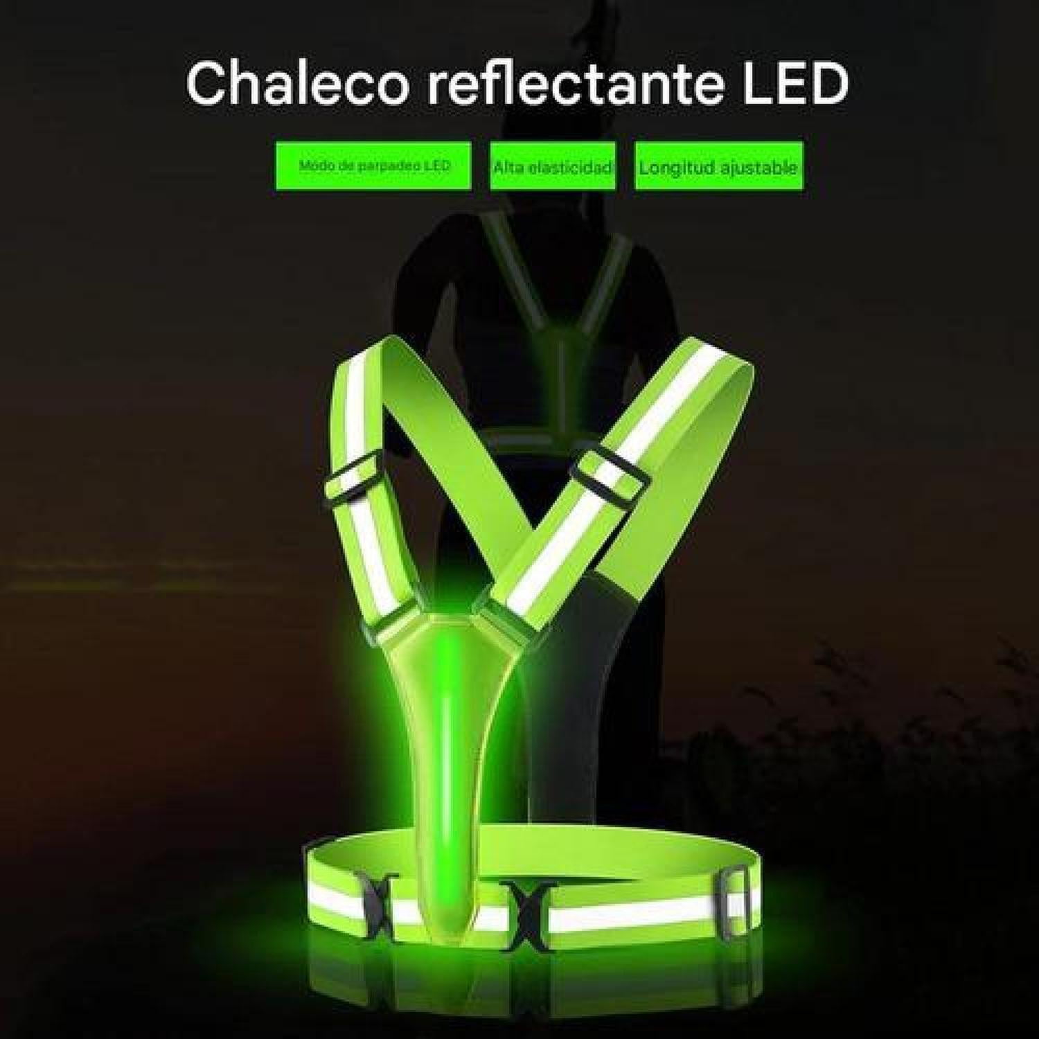 Genérica - Chaleco Banano Reflectante Led Recarga Usb Correr Ciclismo Multicolor