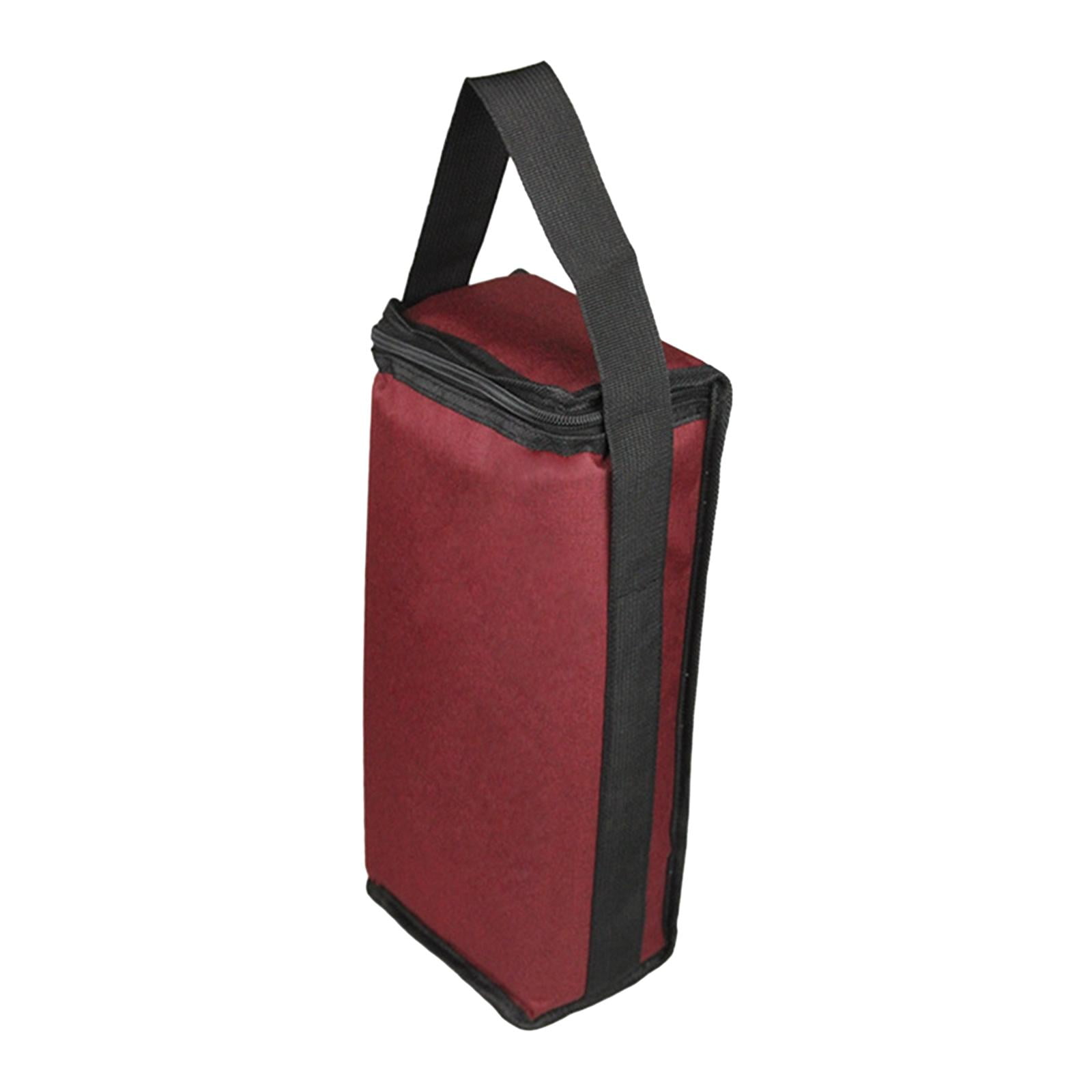Magideal - Bolsa Térmica Para 2 Botellas De Vino, Bolsa Portadora De Vino Duradera, Multifunción Con Asa, Bolsa Enfriadora De Vino Para Viajes Y Deportes Al Aire
