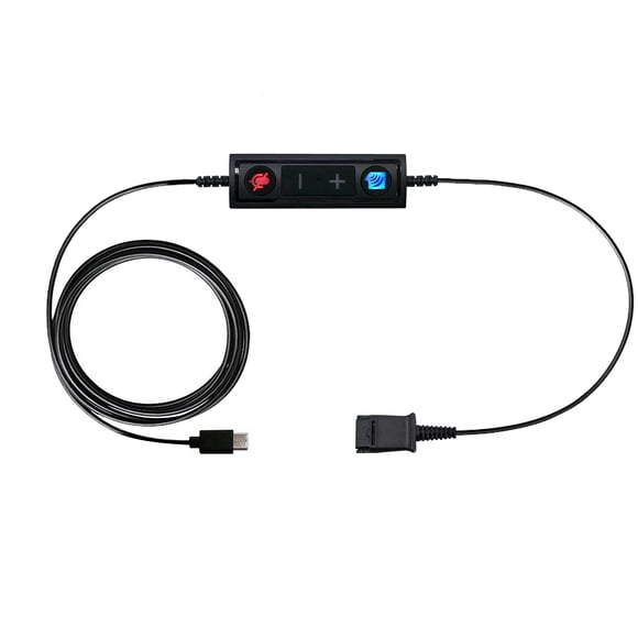 Cable Adaptador De Usb c A Qd Compatible Con Cualquier Auricular Plantronics O Poly Con Descoión Rápida (qd) Incluye Control De Volumen En Línea Y Función De Silencio