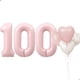 thumbnail image 1 of Globos Florisland número 100 rosa bebé, 1 of 6