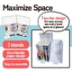 thumbnail image 2 of Set de 2 soportes para libros Someie, blancos, plegables, de cartón, 2 of 6