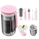 thumbnail image 5 of ZhenNian Travel Baby Bottle Brush Set With Extendable Silicone Bottle Brush, Nipple Brush, Magnetic Baby Bottle Drying Rack, Straw Cleaner Brush, Baby Bottle Soap Dispenser, Pink, 5 of 5