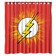 thumbnail image 1 of Cortina de ducha con el logotipo de Flash, juego de cortinas de baño con ganchos, tamaño 66 x 72 pulgadas, 1 of 3