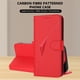 thumbnail image 3 of Funda Cartera Fibra de Carbono para Motorola MOTO G85 5G con Soporte y Cierre Magnético Rojo, 3 of 6