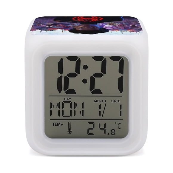 Reloj Despertador Digital Led Miles Morales Desmarcar