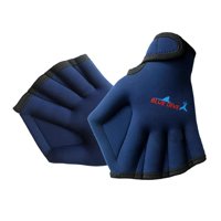 Ioensy - Guantes De Natación Palmeados Guantes De Natación Para Aeróbic Acuático Fitness Acuático Adultos Azul Marino