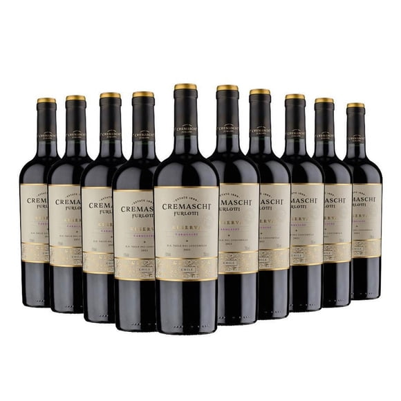Pack x12 Vino Carmenere Reserva 13,5% 750ml
