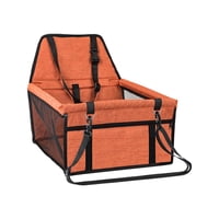 Magideal - Asiento De Coche Para Perros, Transportador De Coche De Viaje Para Perros, Asiento De Seguridad Para Perros Y Gatos, Suministros Para Mascotas Naranja