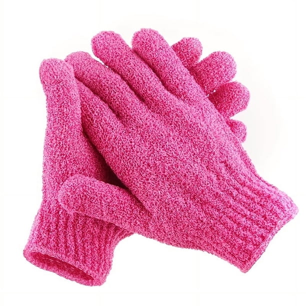 1 Pair, Exfoliating Gloves, Double Sided Exfoliating Gloves For Beauty Spa Massage Skin Shower Body Scrubber, Bathing Accessories