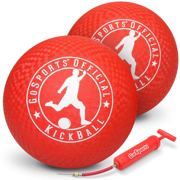Kickball GoSports Official de 10 pulgadas con bomba (paquete de 2)