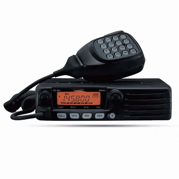 TM-281A Transceptor móvil VHF de alta potencia de 65 W | Certificado MIL-STD 810G | 200 canales de memoria | Altavoz frontal grande y LCD programable