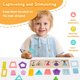 thumbnail image 3 of Puzzle de Figuras de Madera Adena Montessori de 10 Piezas, 3 of 3