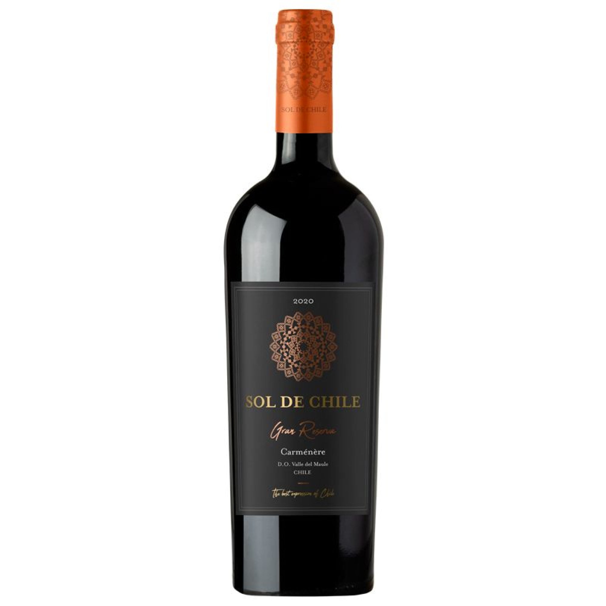 Vino Tinto Gran Reserva Carmenere Botella 750 cc Sol de Chile