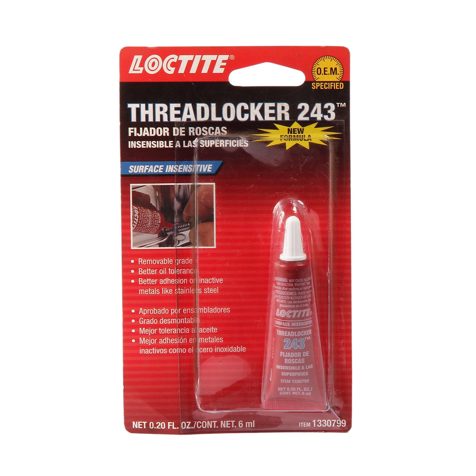 Loctite - Trabador De Fuerza Media 243 6 Ml