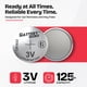 thumbnail image 3 of Batería Battery Guru CR1632 3V para Llave de Auto Paquete de 2, 3 of 7