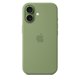 thumbnail image 2 of Funda para iPhone 17 de Apple en silicona con MagSafe color musgo claro, 2 of 6
