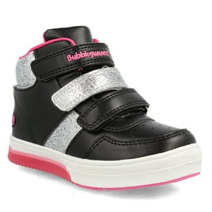 Botín Niña Luces Bubblegummers Neon Negro