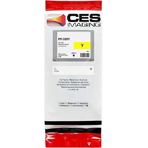 Cartucho de tinta CES Imaging PFI-320Y amarillo 300 ml