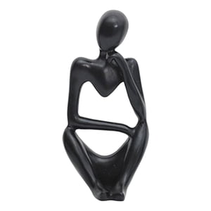 Bothyi - Estatuilla De Estatua De Pensador Moderno, Artesanía Coleccionable, Escritorio Para El Hogar, Decoración Para Sala De Estar, Color Negro