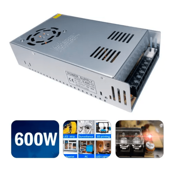 Fuente De Poder Aspor S-600-12 600w Convertidor 12v 110/220v