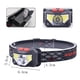 thumbnail image 5 of Paquete de 2 faros delanteros recargables con sensor de movimiento, linterna frontal LED impermeable con luz blanca y roja, 6 modos para acampar, ciclismo, correr, pescar., 5 of 8
