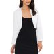 thumbnail image 1 of Chaqueta de Piel para Mujer Chaqueta de Novia Recortada Vestido de Boda Abrigo Formal de Piel Sintética Abierto por Delante Chaqueta de Noche 2XL Blanco, 1 of 7