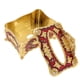 thumbnail image 4 of Caja de pa?uelos de acrílico de estilo europeo, estuche facial de lujo, dorado rojo, 4 of 5
