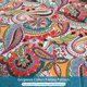 thumbnail image 5 of Juego de colcha Qucover Queen 234 × 249 cm multicolor con diseño paisley, 5 of 6