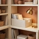 thumbnail image 5 of REGALWOVEN Cesta de Almacenamiento Plegable con Asas de Madera, Contenedor de Tela para Estantes y Armarios Beige 13.4*9.1*5.9, 5 of 7