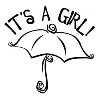 Rienda Libre Graphics - Decomural It'S A Girl Baby Shower Ws-17090