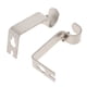 thumbnail image 3 of Juego De 2 Uds De Barra De Poste De Cortina De Metal Soporte De Pared Soporte De Gancho Argent, 3 of 3