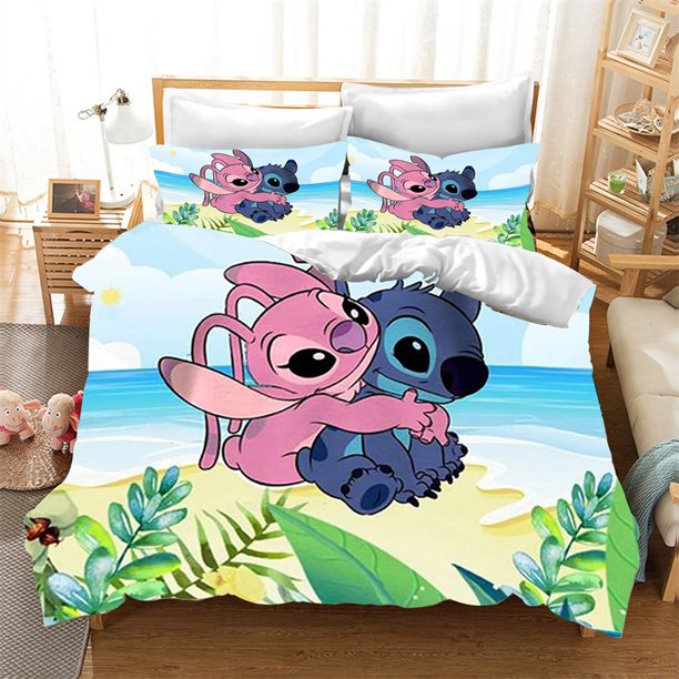 v1238 Bed Sheets Stitch Duvet Cover Quilt Cover Needlework Children and Teenagers Bedding Quilt Cover Set Needlework Pillowcase Bedding Gift 3-Piece Bedding Set (1 Duvet Cover + 2 Pillow Shams) Bed Sh