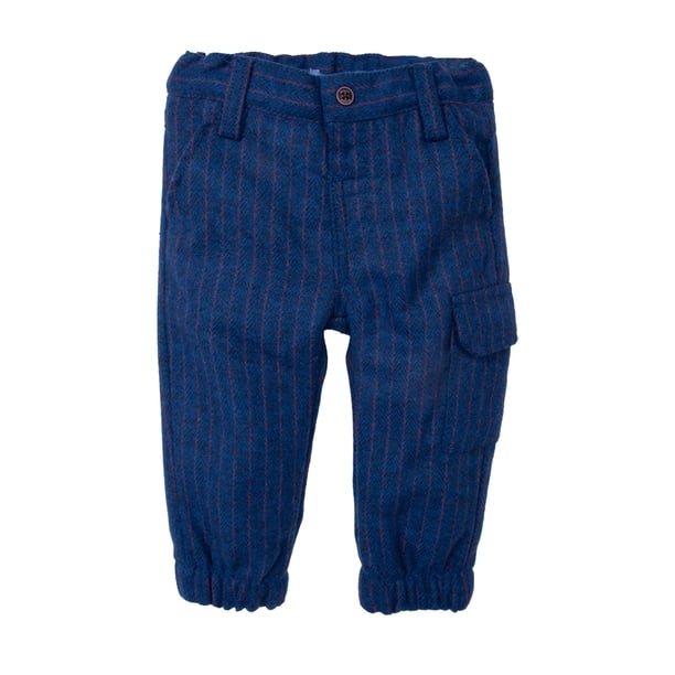 Pantalón Bebé Niño Forrado Azul